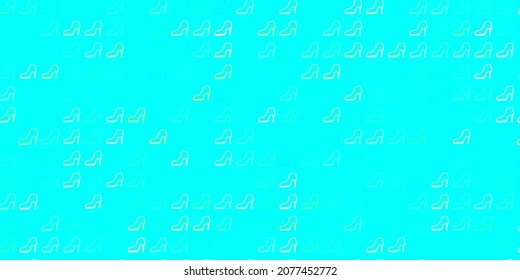 Light green vector background with woman symbols. Abstract illustration with a depiction of women's power. Best design to show the power of women.