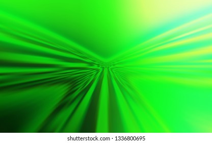 Light Green vector background with wry lines. Glitter abstract illustration with wry lines. Abstract style for your business design.