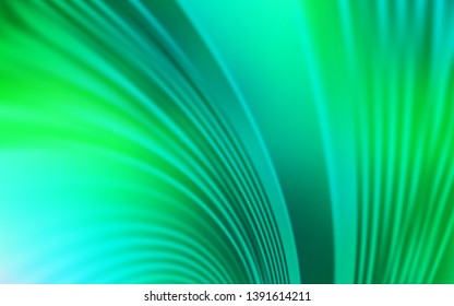 Light Green vector background with wry lines. Geometric illustration in abstract style with gradient.  A completely new design for your business.