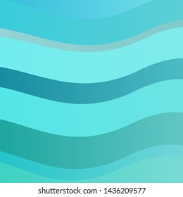 Light Green vector background with wry lines. Bright sample with colorful bent lines, shapes. Best design for your ad, poster, banner.