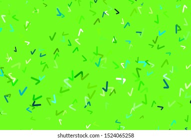 Light Green vector background with wry lines. An elegant bright illustration with gradient. The best colorful design for your business.