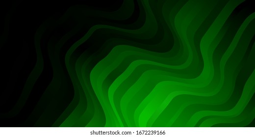 Light Green vector background with wry lines. Abstract gradient illustration with wry lines. Pattern for commercials, ads.