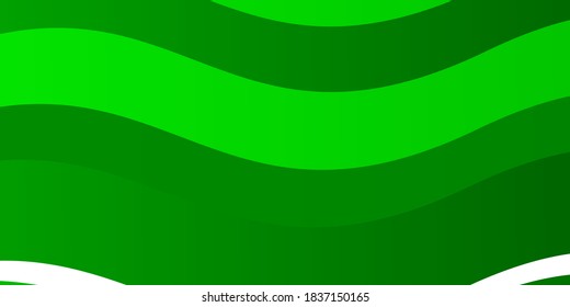 Light Green vector background with wry lines. Gradient illustration in simple style with bows. Pattern for busines booklets, leaflets