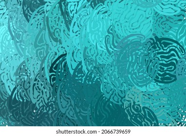 Light Green vector background with wry lines. Creative illustration in halftone style with gradient. Business design for posters, banners.