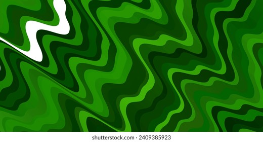 Light Green vector background with wry lines. Brand new colorful illustration with bent lines. Design for your business promotion.