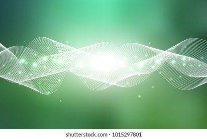 Light Green vector background with xmas confetti. Decorative shining illustration with ribbons on abstract template. Beautiful design for your business advert of anniversary.