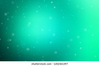 Light Green vector background with xmas snowflakes. Modern geometrical abstract illustration with crystals of ice. The pattern can be used for new year ad, booklets.