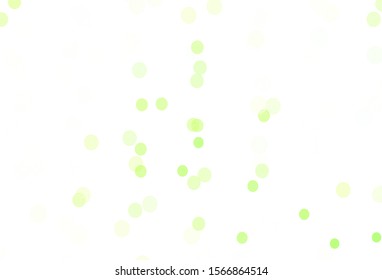 Light Green vector background with xmas snowflakes. Shining colorful illustration with snow in christmas style. Pattern for new year websites.