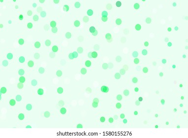 Light Green vector background with xmas snowflakes. Colorful snowflakes with gradient on abstract background. Pattern for new year ad, booklets.