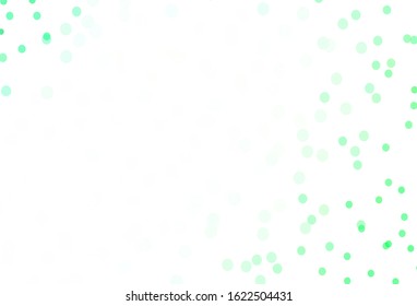 Light Green vector background with xmas snowflakes. Colorful snowflakes with gradient on abstract background. Pattern for new year ad, booklets.