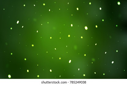 Light Green vector background with xmas snowflakes. Modern geometrical abstract illustration with crystals of ice. The pattern can be used for new year ad, booklets.