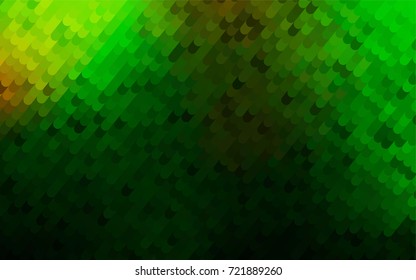 Light Green vector bandy background. Shining illustration, which consist of curved lines. Brand-new style for your business design.