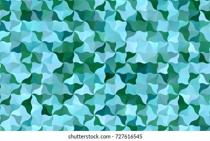 Light Green vector bandy template. Colorful abstract illustration with gradient crooked lines. Brand-new style for your business design.