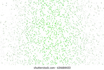 Light Green vector banner with circles, spheres. Abstract spots. Background of Art bubbles in halftone style with colored gradient.