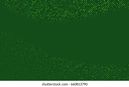 Light Green vector banner with circles, spheres. Abstract spots. Background of Art bubbles in halftone style with colored gradient.