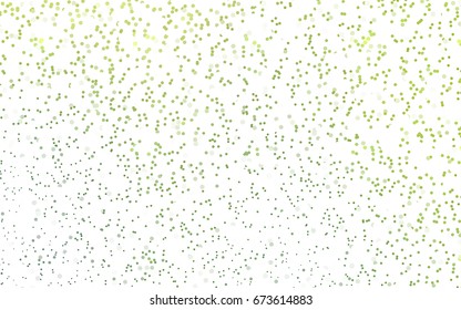 Light Green vector banner with circles, spheres. Abstract spots. Background of Art bubbles in halftone style with colored gradient.