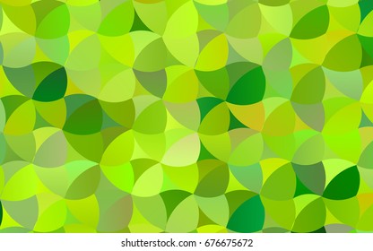 Light Green vector banner with circles, spheres. Abstract spots. Background of Art bubbles in halftone style with colored gradient.