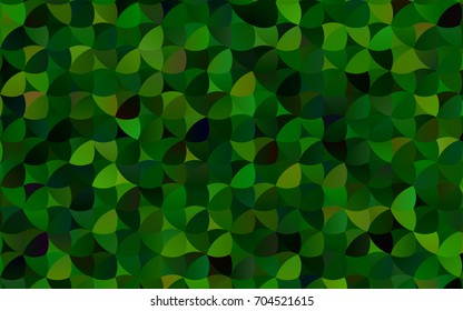 Light Green vector banner with circles, spheres. Abstract spots. Background of Art bubbles in halftone style with colored gradient.