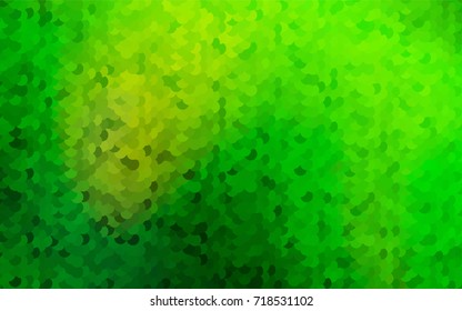 Light Green vector banner with circles, spheres. Abstract spots. Background of Art bubbles in halftone style with colored gradient.