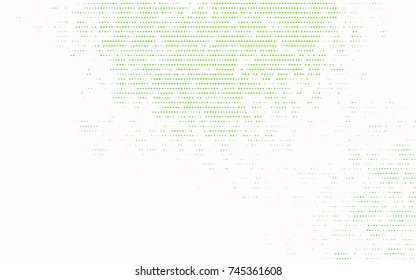 Light Green vector banner with circles, spheres. Abstract spots. Background of Art bubbles in halftone style with colored gradient.