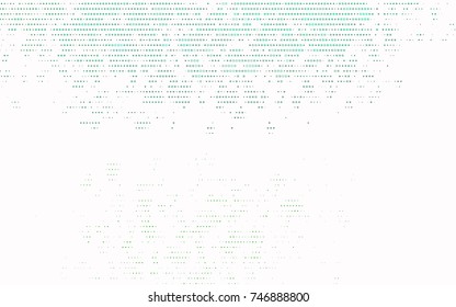 Light Green vector banner with circles, spheres. Abstract spots. Background of Art bubbles in halftone style with colored gradient.