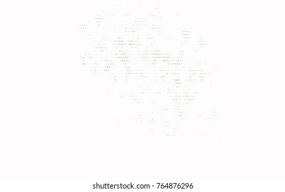 Light Green vector banner with circles, spheres. Abstract spots. Background of Art bubbles in halftone style with colored gradient.