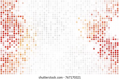 Light Green vector banner with circles, spheres. Abstract spots. Background of Art bubbles in halftone style with colored gradient.