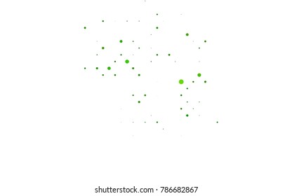 Light Green vector banner with circles, spheres. Abstract spots. Background of Art bubbles in halftone style with colored gradient.