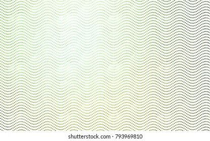 Light Green vector banner with circles, spheres. Abstract spots. Background of Art bubbles in halftone style with colored gradient.