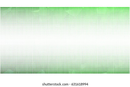 Light Green vector banner set of circles, spheres. Donuts Background. Creative Design Templates. Technology halftone illustration.