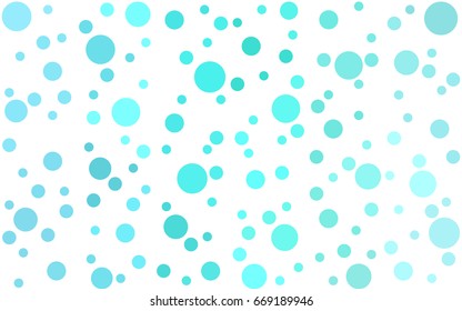 Light Green vector banner set of circles, spheres. Donuts Background. Creative Design Templates. Technology halftone illustration.
