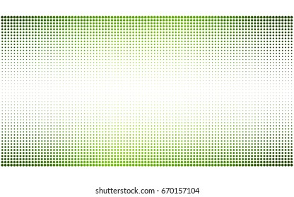 Light Green vector banner set of circles, spheres. Donuts Background. Creative Design Templates. Technology halftone illustration.