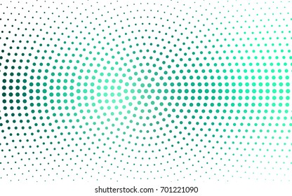Light Green vector banner set of circles, spheres. Donuts Background. Creative Design Templates. Technology halftone illustration.