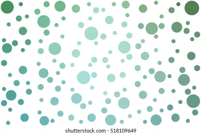 Light Green Vector banners banners set of circles, spheres. Network design, technology science, vector illustration