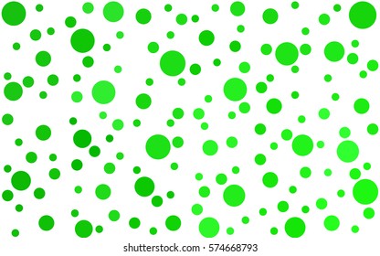 Light Green vector banners set of circles, spheres. Abstract spots. Art Background of bubbles in halftone style with colored gradient.