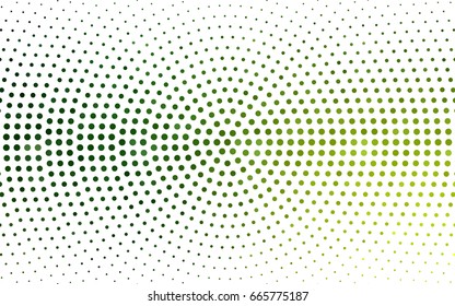 Light Green vector banners set of circles, spheres. Abstract spots. Art Background of bubbles in halftone style with colored gradient.