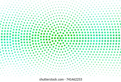Light Green vector banners set of circles, spheres. Abstract spots. Art Background of bubbles in halftone style with colored gradient.