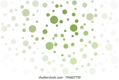 Light Green vector banners set of circles, spheres. Abstract spots. Art Background of bubbles in halftone style with colored gradient.