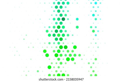 Hellgrüne Vektorgrafik Schöne farbige Illustration mit unscharfen Kreisen im Naturstil. Unscharfes dekoratives Design im abstrakten Stil mit Blasen. Elegantes Design für Bildschirmhintergründe.
