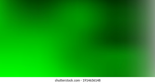 Light green vector blurred backdrop. Shining colorful blur illustration in abstract style. Best choice for your design.