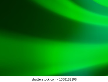 Light Green vector blurred background. Colorful abstract illustration with gradient. Brand new style for your business design.