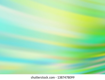 Light Green vector blurred background. Glitter abstract illustration with an elegant design. A completely new design for your business.