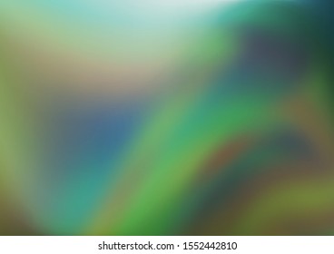 Light Green vector blurred background. Glitter abstract illustration with an elegant design. The template for backgrounds of cell phones.