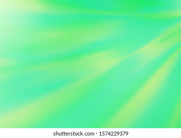Light Green vector blurred background. A vague abstract illustration with gradient. Brand new design for your business.