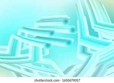 Light Green vector blurred background. Modern abstract illustration with gradient. Completely new design for your business.