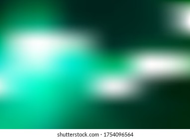 Light Green vector blurred background. Colorful illustration in abstract style with gradient. New design for your business.