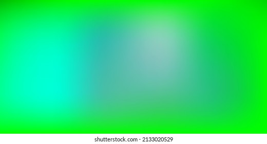 Light Green vector blurred background. Shining colorful blur illustration in abstract style. Modern design for your apps.