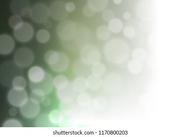 Light Green vector blurred bokeh background. Colorful abstract illustration with gradient. A completely new template for your design.