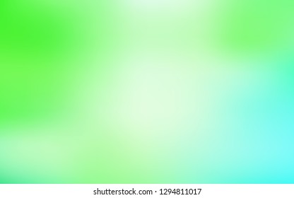 Light Green vector blurred bright texture. Creative illustration in halftone style with gradient. Smart design for your work.