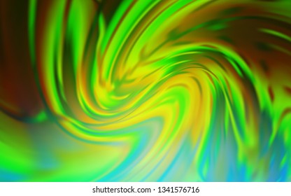 Light Green vector blurred bright template. Creative illustration in halftone style with gradient. Smart design for your work.